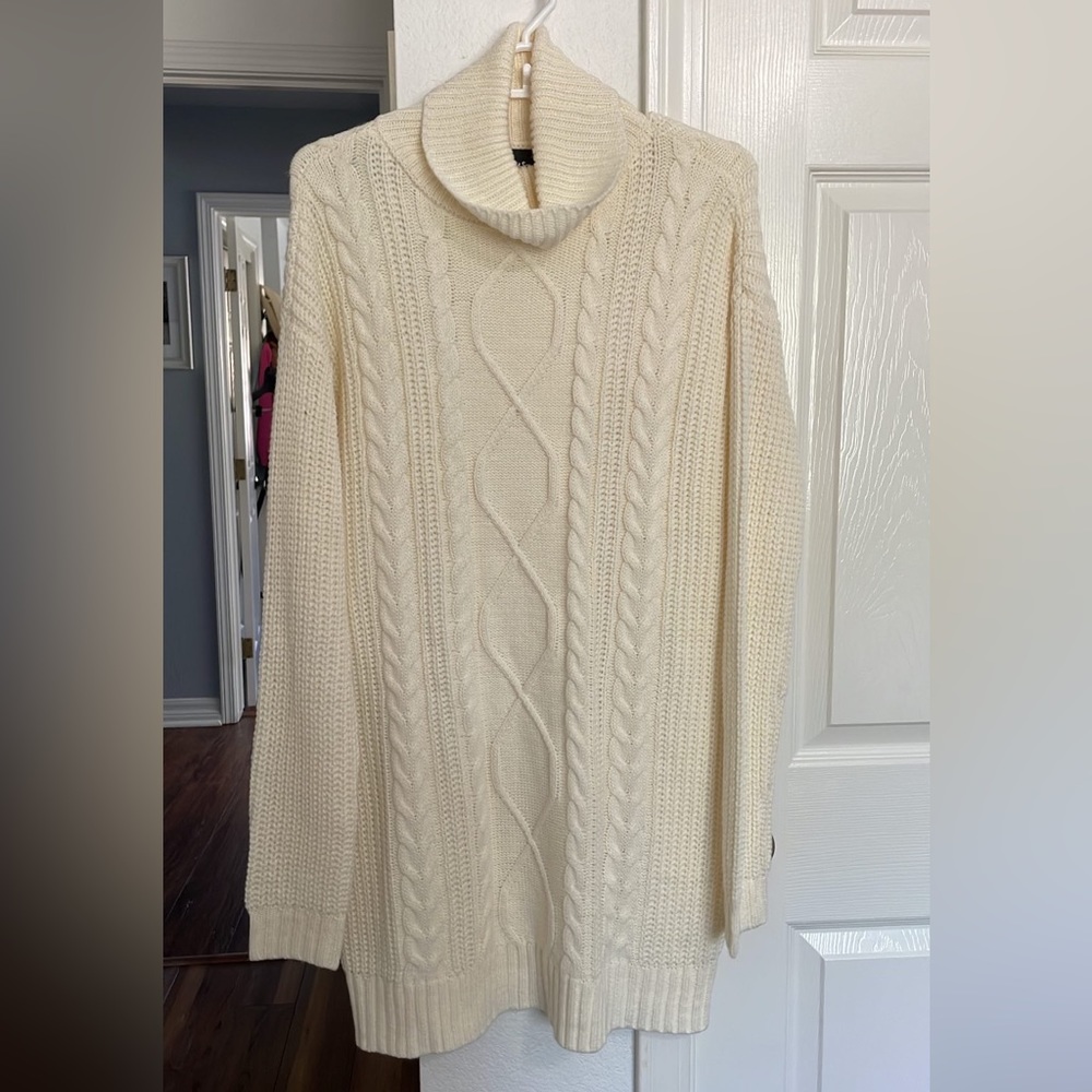 Turtleneck sweater dress